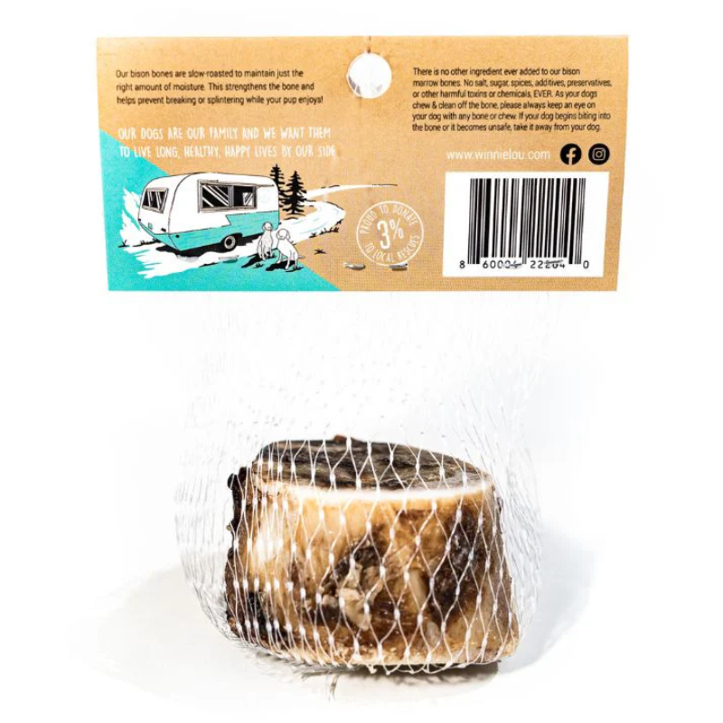 Winnie Lou Bison Marrow Bones (2")