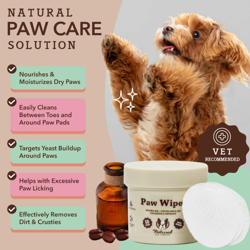 Natural Dog Paw Wipes