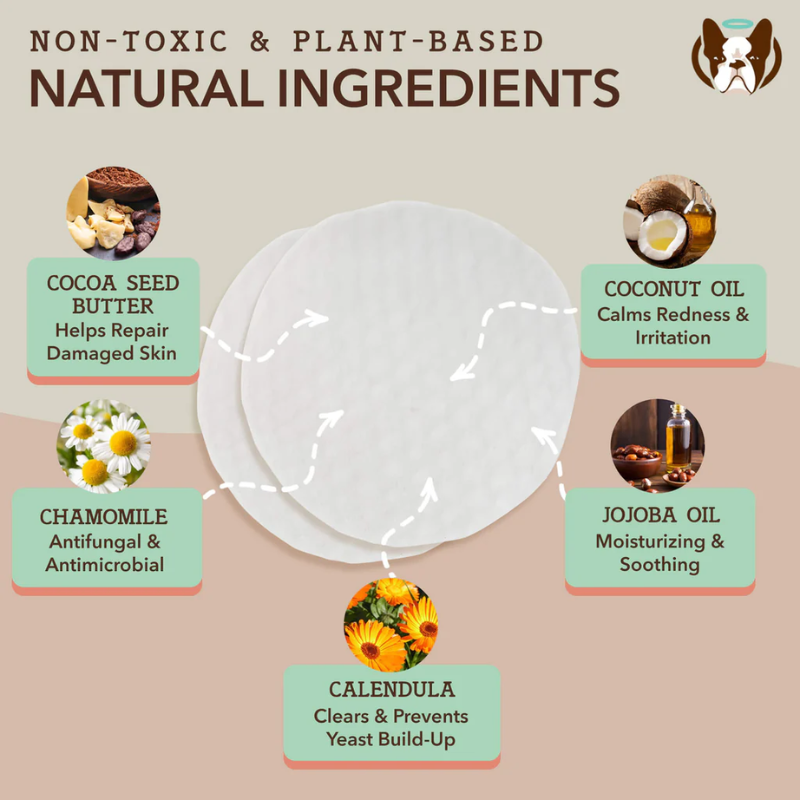 Natural Dog Paw Wipes