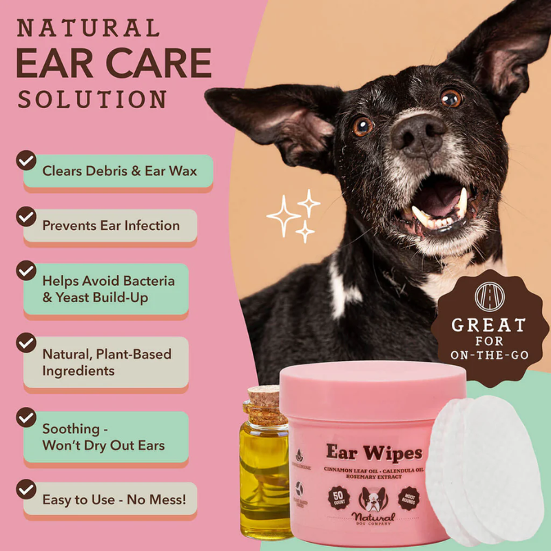Natural Dog Ear Wipes