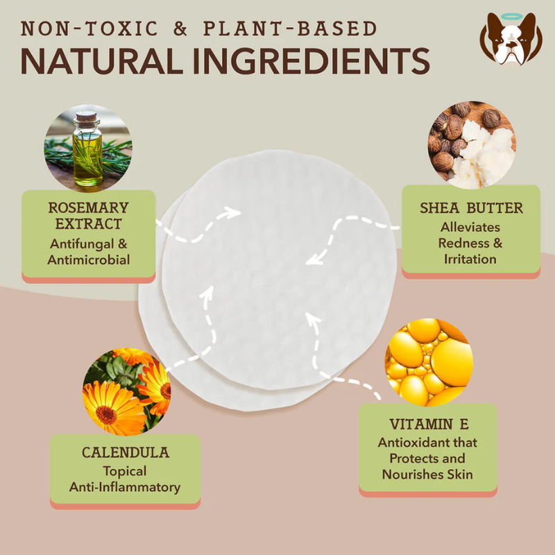 Natural Dog Wrinkle Wipes