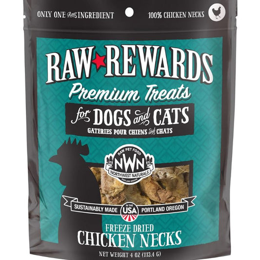 Northwest Naturals Chicken Necks 4oz Bag