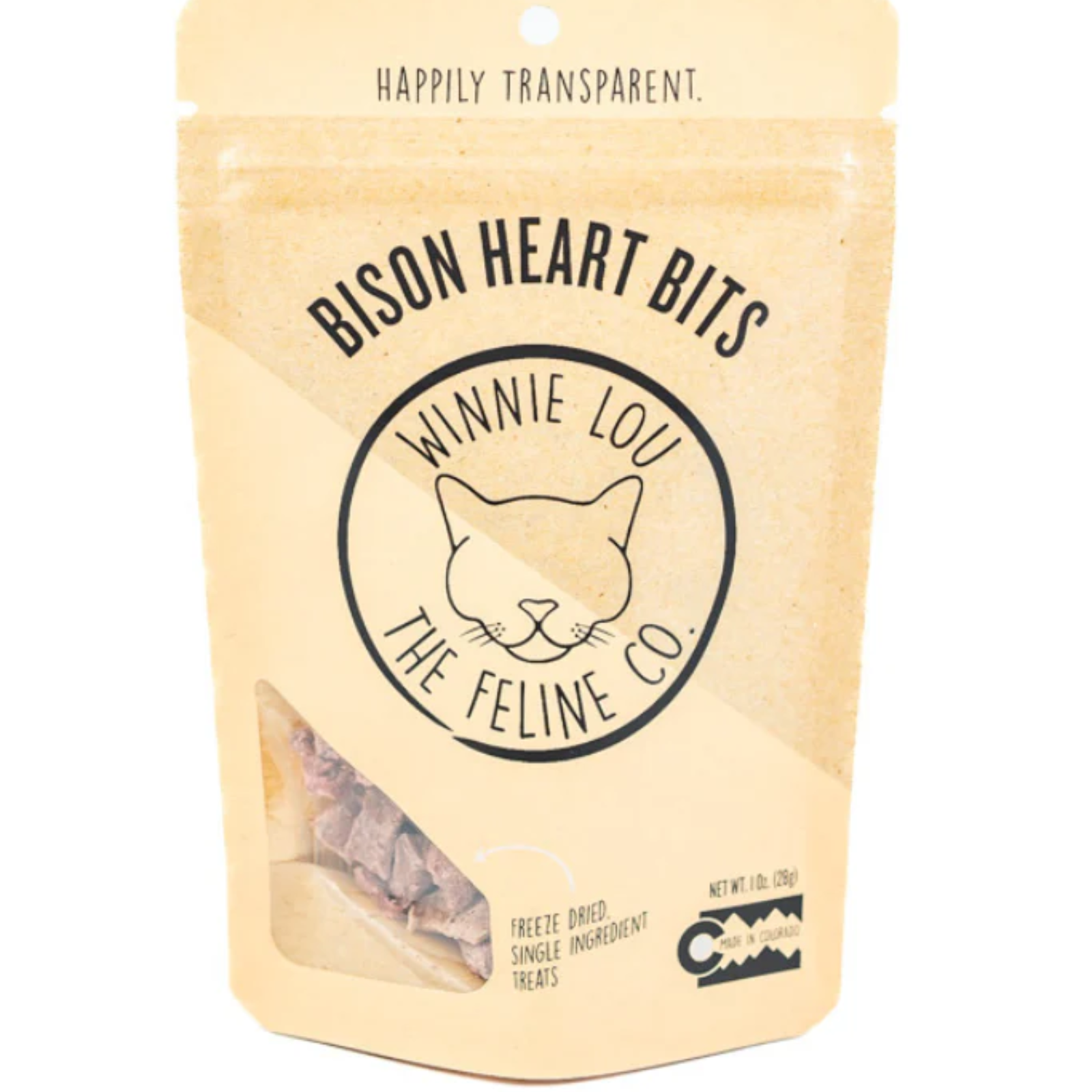 Winnie Lou Bison Heart Bits for Cats