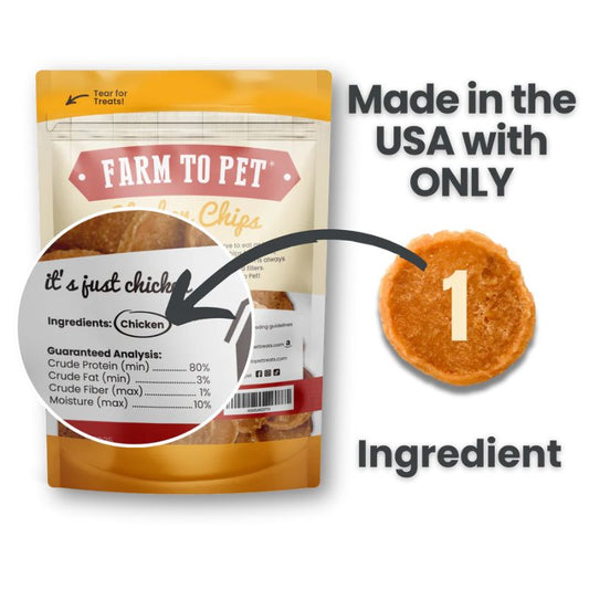 Farm To Pet Chicken Chips 4oz