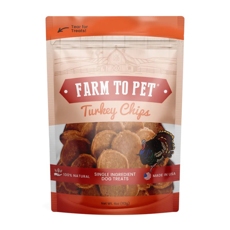 Farm To Pet Turkey Chips 4oz