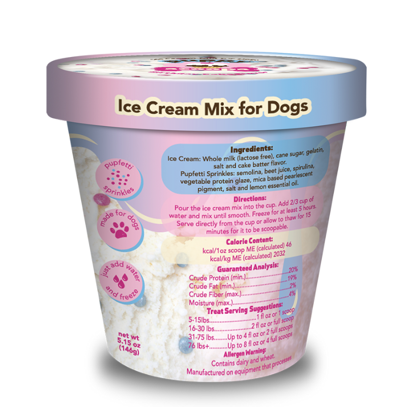 Puppy Scoops Ice Cream Mix- Birthday Cake