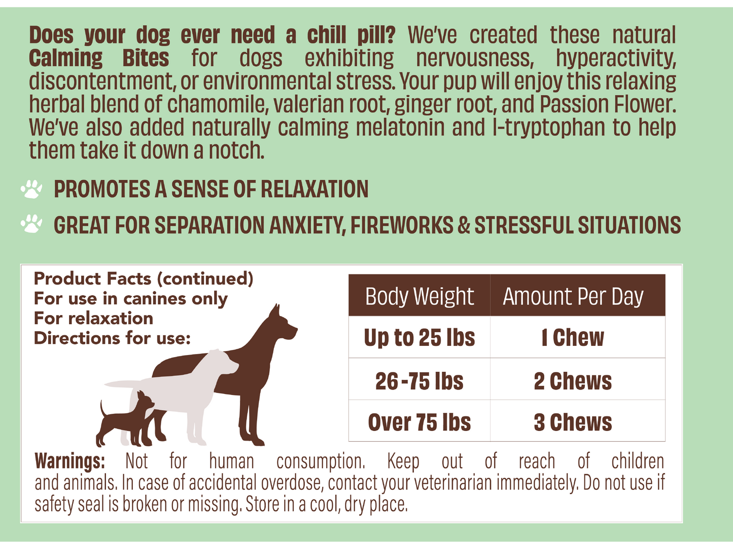 Natural Dog Company Calming Chews