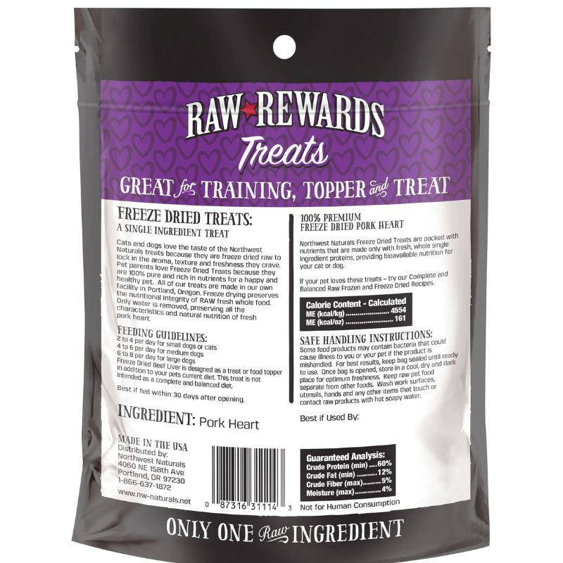 Northwest Naturals Raw Rewards Pork Heart