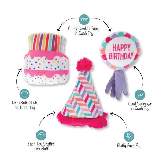 Mini Birthday Plushies Set
