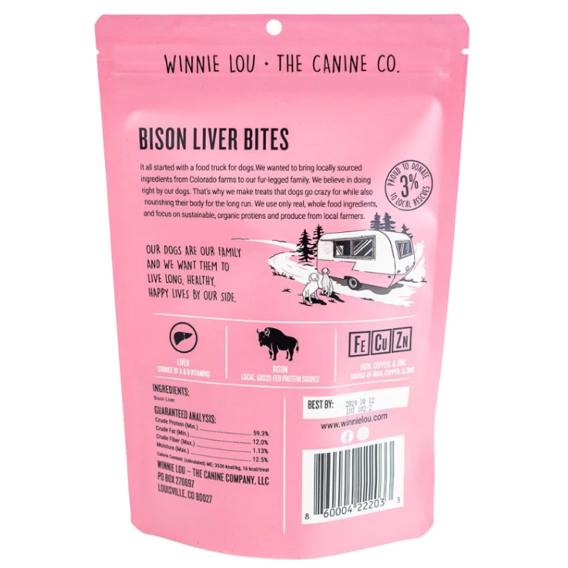Winnie Lou Bison Liver Bites